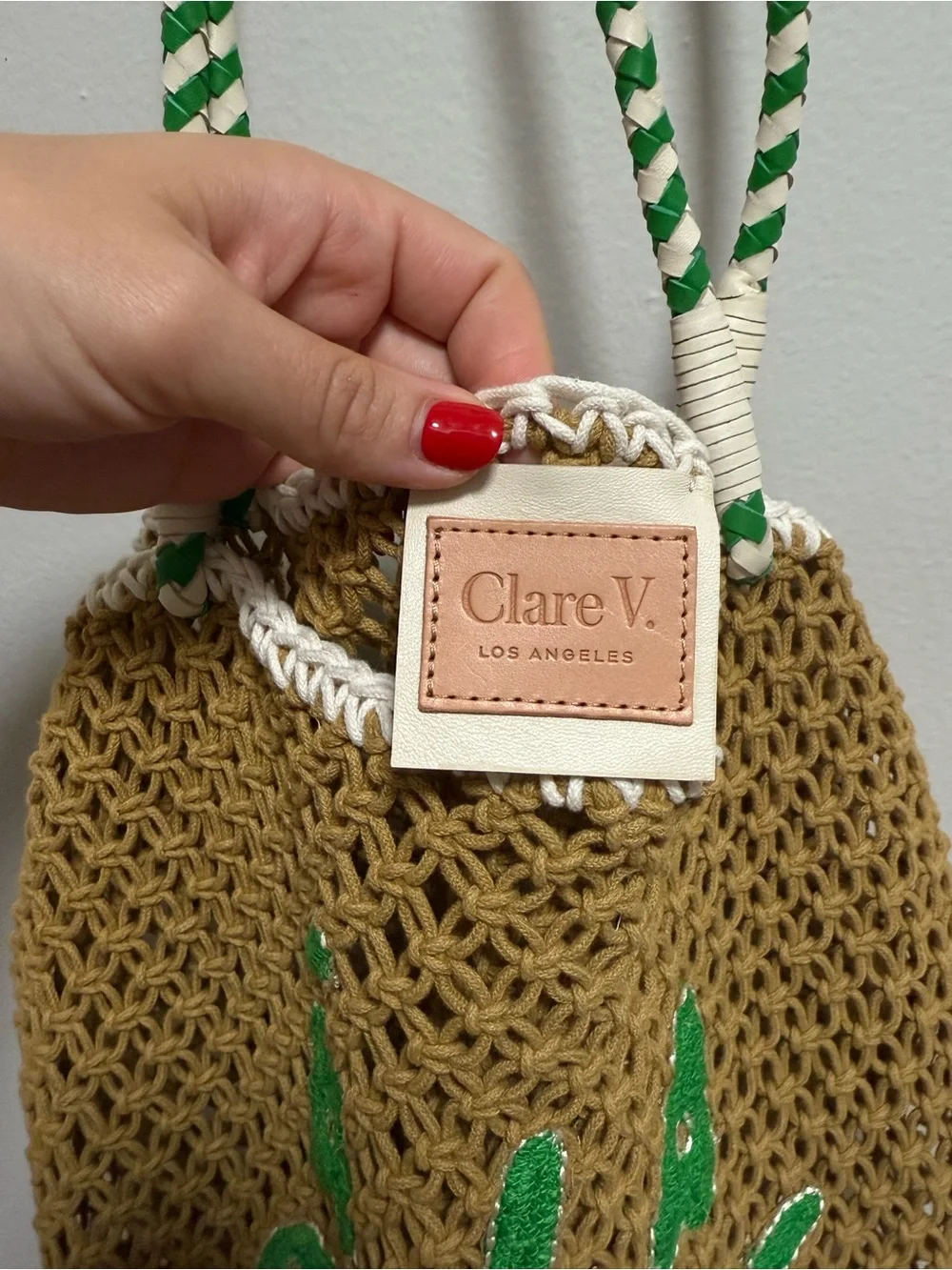 Clare V L’Ete macrame woven tote a la Plage crochet beach bag resort vacation